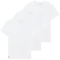 Lacoste Herren T-Shirts weiß Reine Baumwolle unifarben, weiß, Frühjahr/Sommer