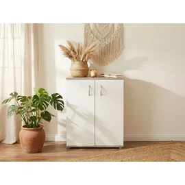 Arthur Berndt Mehrzweckschrank Knut 2-türig 60 x 83 x 35 cm Eiche weiß
