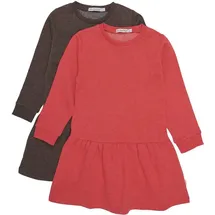 MINYMO Sweat Dress LS (2-pack) tomato puree (444) 98