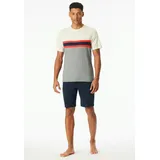 SCHIESSER Herren, Schlafanzug kurz, Rundhals-Casual Nightwear Pyjamaset, hellrot_182607, 54