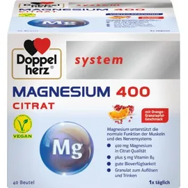Doppelherz System Magnesium 400 Citrat Granulat 40 St.