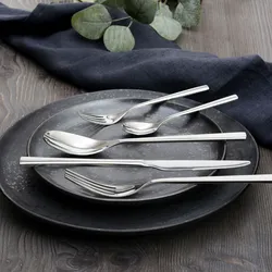 GRÄWE Besteck-Set Porto, 10-teilig, 2 Personen, Edelstahl, silber