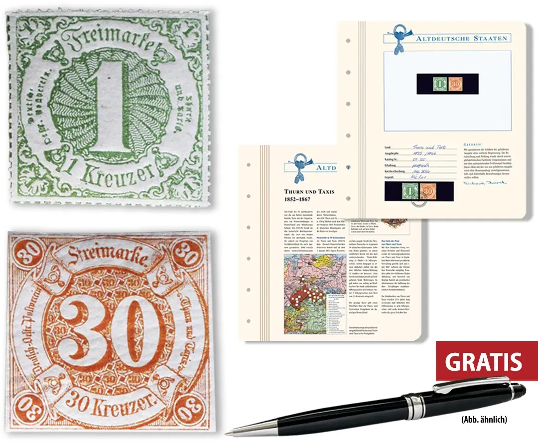 Historische Kollektion »Die Briefmarken des Fürstenhauses Thurn und Taxis«