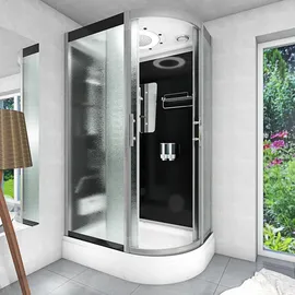 AcquaVapore Dampfdusche Sauna 80x120 cm