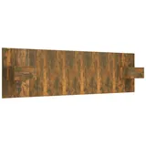 vidaXL Kopfteil mit Nachttischen Räuchereiche Holzwerkstoff