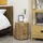 Homcom Beistelltisch Baumstumpf-Optik Naturholz 37 x 43 cm