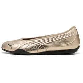 Puma Damen Catch Metallic Whisper Ballerinas 37, Gold Black