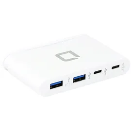 Dicota USB-C Portable Hub 4-in-1 - Weiß