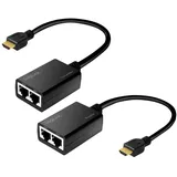 Logilink HDMI Extender Set über LAN), Pigtail 30 m schwarz
