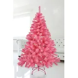 Spetebo Künstlicher Weihnachtsbaum - 150 cm / rosa - Tannenbaum Christbaum inklusive Baumständer