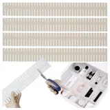 ruhhy Schubladen-Organizer 4er-Schubladenteiler-Set Anpassbar Verstellbar Erweiterbar 7 cm Hoch 21707