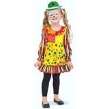 KarnevalsTeufel Kleid Clowni kurz, buntes Clown-Kostüm für Kinder, Klassiker (86)