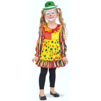 KarnevalsTeufel Kleid Clowni kurz, buntes Clown-Kostüm für Kinder, Klassiker (86)