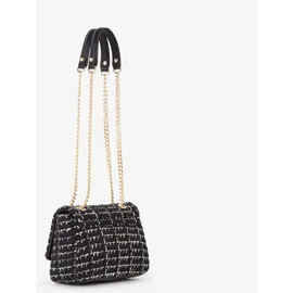 Valentino Tweed Flap Bag Umhängetasche Baumwolle/Synthetik Black