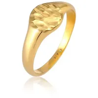 Elli Ring Siegelring Royal Hammerschlag Trend 925 Silber