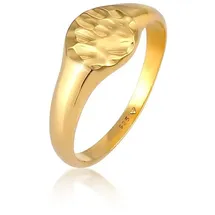 Elli Ring Siegelring Royal Hammerschlag Trend 925 Silber
