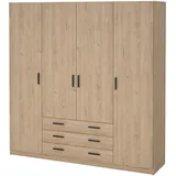 Tvilum Kleiderschrank Spell 196 x 201 x 50 cm Braun