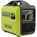 Könner & Söhnen Stromerzeuger KSB 20i S, (Inverter-Stromerzeuger Set, 1-tlg., 7-tlg. mit LED-Display, Schuko-Stecker und Öltrichter), Leichtes Gewicht 18 kg, leiser Eco-Modus & reine Sinuswelle