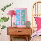 Reinders! Reinders Wandbild 20 x 30 cm Ciao Holz Rosa