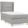vidaXL Boxspringbett 100 x 200 cm Hellgrau