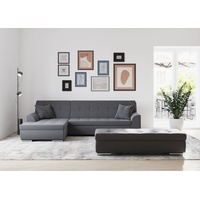 Domo Collection Treviso viele Bezüge, auch in Cord, Schlafsofa, B/T/H: 267/80/83 cm«, grau