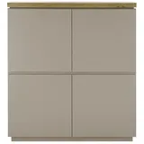 MCA Furniture PALAMOS Kommode 113 x 123 x 40 cm grau / grau