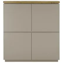 MCA Furniture PALAMOS Kommode 113 x 123 x 40 cm grau / grau
