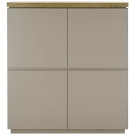 MCA Furniture PALAMOS Kommode 113 x 123 x 40 cm grau / grau