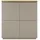 MCA Furniture PALAMOS Kommode 113 x 123 x 40 cm grau / grau