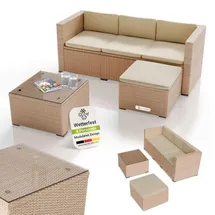Juskys Punta Cana M Lounge-Set creme/sand