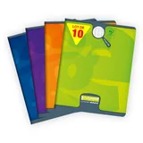 Calligraphe Calligraphe, 10x Schulheft 8000 17X22 90G FR LIN 30BL- sortiert, 108715C