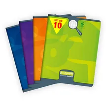 Calligraphe Calligraphe, 10x Schulheft 8000 17X22 90G FR LIN 30BL- sortiert, 108715C