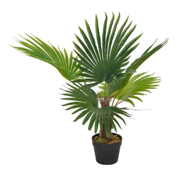 Kunstpflanze vidaXL Künstliche Pflanze Palme Kunstpflanze Deko Topfpflanze, vidaXL, Höhe 70 cm 70 cm