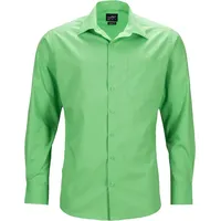 James & Nicholson James - Nicholson Herren Popeline Business Hemd JN642, lime-grün, Größe L