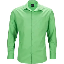 James & Nicholson James - Nicholson Herren Popeline Business Hemd JN642, lime-grün, Größe L