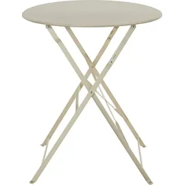 Tectake Bistrotisch-Set Frieda für 2 Personen beige