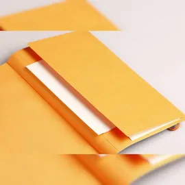 Rhodia 117413C Notizbuch A5 80 Blatt elfenbein 90g, liniert, mit Gummizugverschluss, Mohnrot: 36