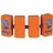 BEMA Schwimmgürtel orange/blau 15-30kg