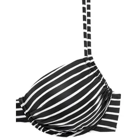 s.Oliver Bügel-Bikini-Top Hill Schwarz/Weiß 38 Cup F