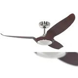 CasaFan Eco Talos BN-NB 135 Deckenventilator chrom/nussbaum