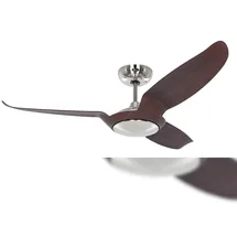 CasaFan Eco Talos BN-NB 135 Deckenventilator chrom/nussbaum