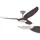 CasaFan Eco Talos BN-NB 135 Deckenventilator chrom/nussbaum