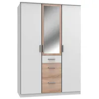 WIMEX Kleiderschrank Joker 3-türig inkl. Spiegel weiß/beige