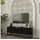 [en.casa] Nolven TV-Lowboard 135 x 31,5 x 46,5 cm Schwarz Metall/Spanplatte