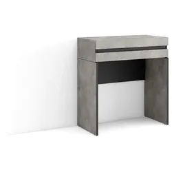 SKRAUT HOME Flurkonsole, Konsole für den Eingangsbereich, Möbel für den Eingangsbereich, 70x35x75 cm, mit Schublade, mit Stauraum, Zementgrau - 478_1