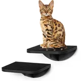 Katzen Kletterwand Set Wandmontage mit Platten und Sisal für Spiel und Ruhe