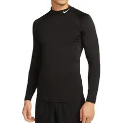 Nike Herren Fitness-Longleeve Mock schwarz