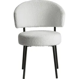 LeGer Home by Lena Gercke Esszimmerstuhl "Sölve, TOPSELLER, OTTOs Choice", weiß, B:58cm H:83cm T:59cm, Polyester, LEGER HOME BY LENA GERCKE, Stühle, Esszimmerstuhl, Boucle Bezugsstoff, Metallgestell, Sitztiefe 48 cm
