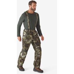 Hose mit Hosenträgern 900 Treemetic warm wasserdicht geräuscharm Camouflage, braun|grün, XL