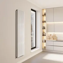 VILSTEIN Designheizkörper 1600 x 480 mm 1640 W weiß Mittelventil